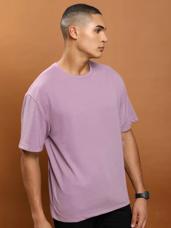 Men Solid Round Neck T-Shirt