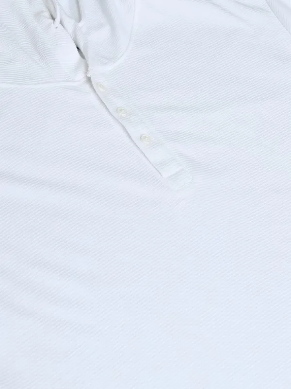 Ketch Men White Solid Oversized Fit T-Shirt
