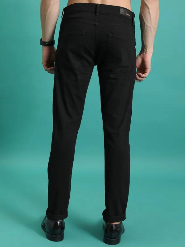  Highlander Men Black Skinny Fit Jeans