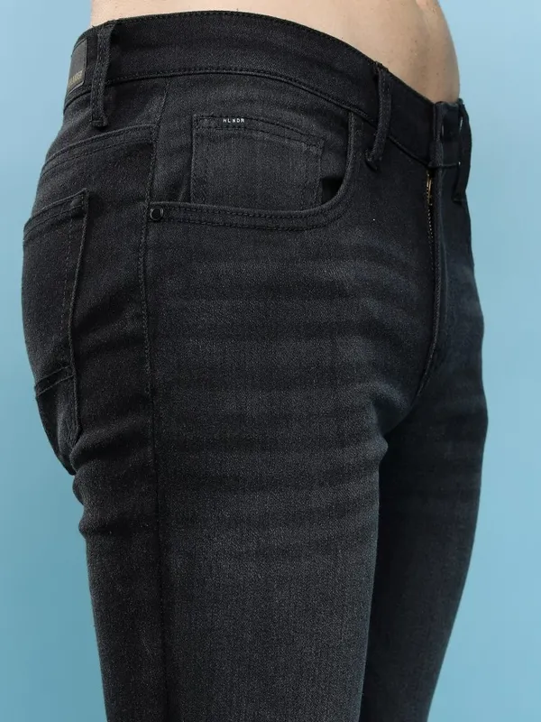  Highlander Men Black Straight Fit Jeans