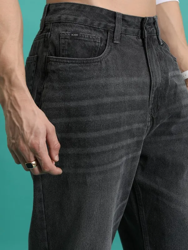  Highlander Men Grey Relaxed Fit Clean Look Jeans