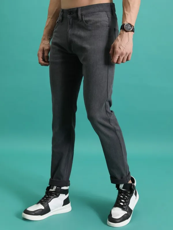  Highlander Men Grey Skinny Fit Jeans