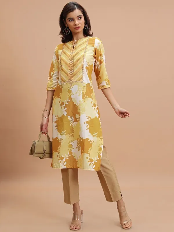 Printed Straight Kurta