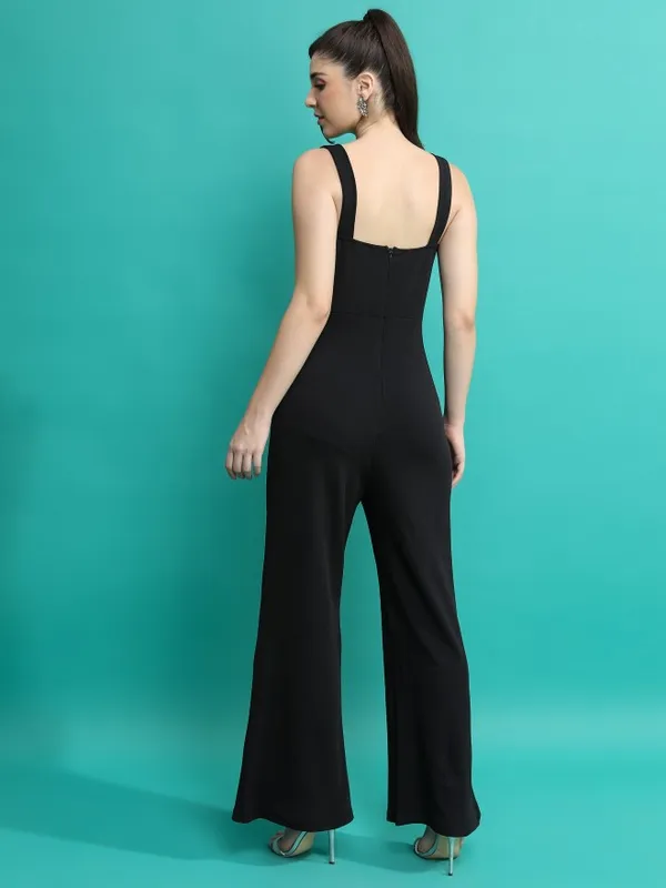  Tokyo Talkies Women Black Solid Jumpsuits