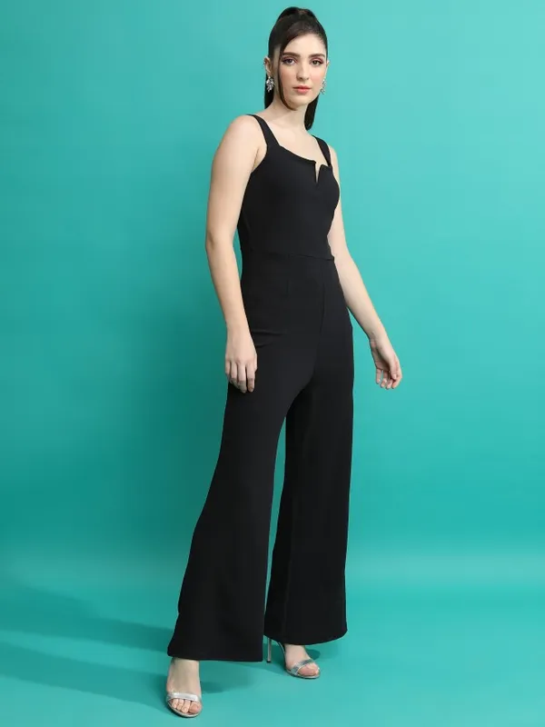  Tokyo Talkies Women Black Solid Jumpsuits