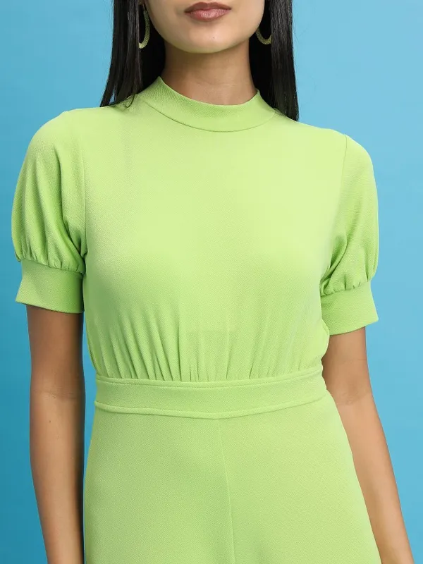  Tokyo Talkies Women Green Solid Jumpsuits