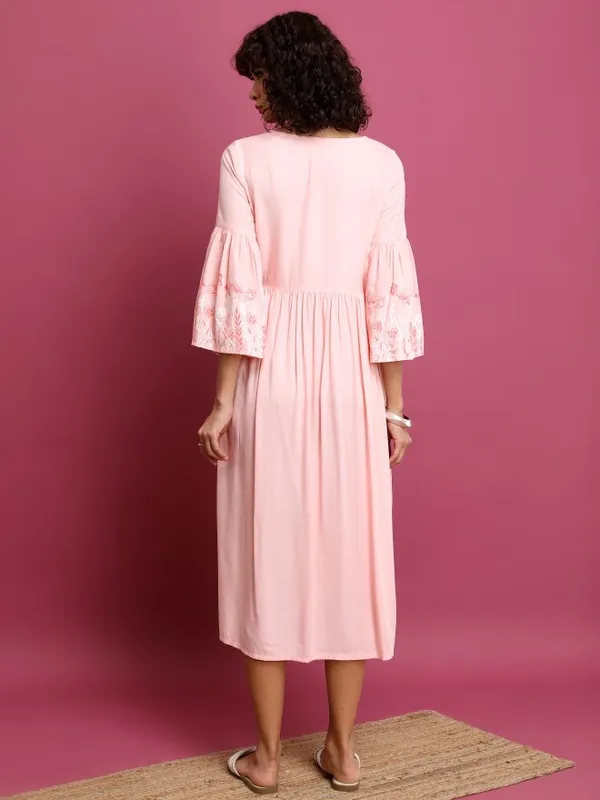 Printed A-Line Dress