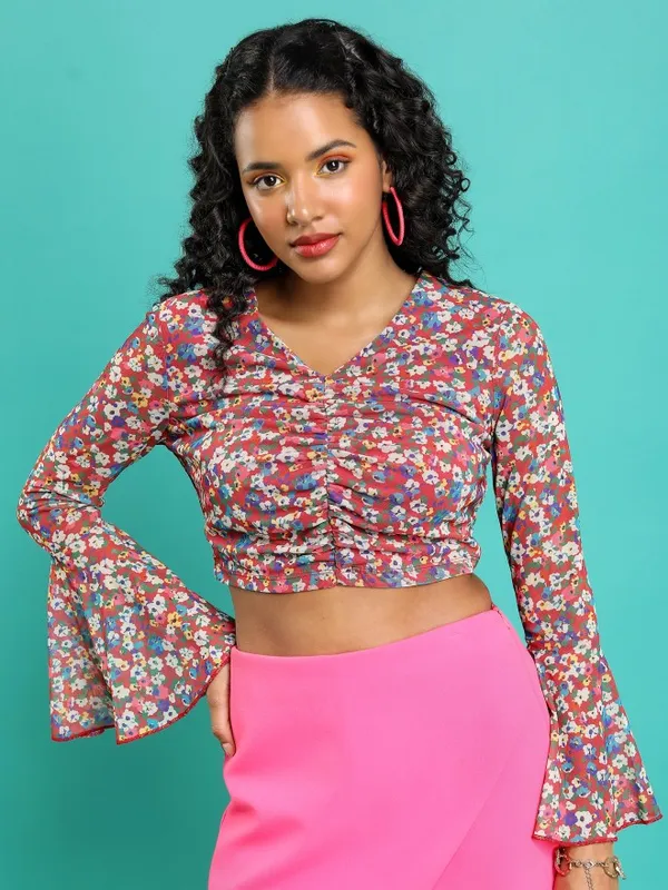 Printed Fitted Top
