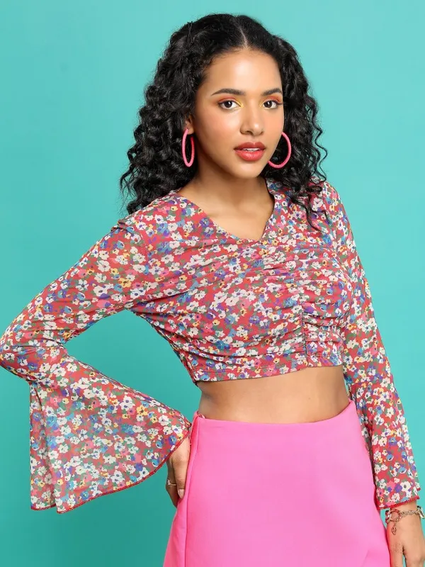 Printed Fitted Top