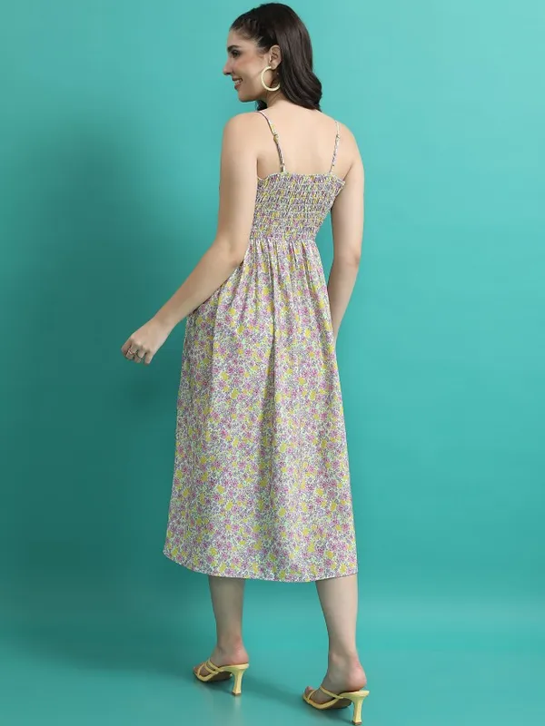 Printed Fit & Flare Dress