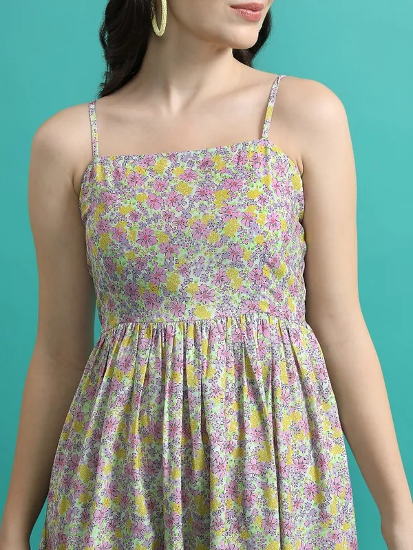 Printed Fit & Flare Dress