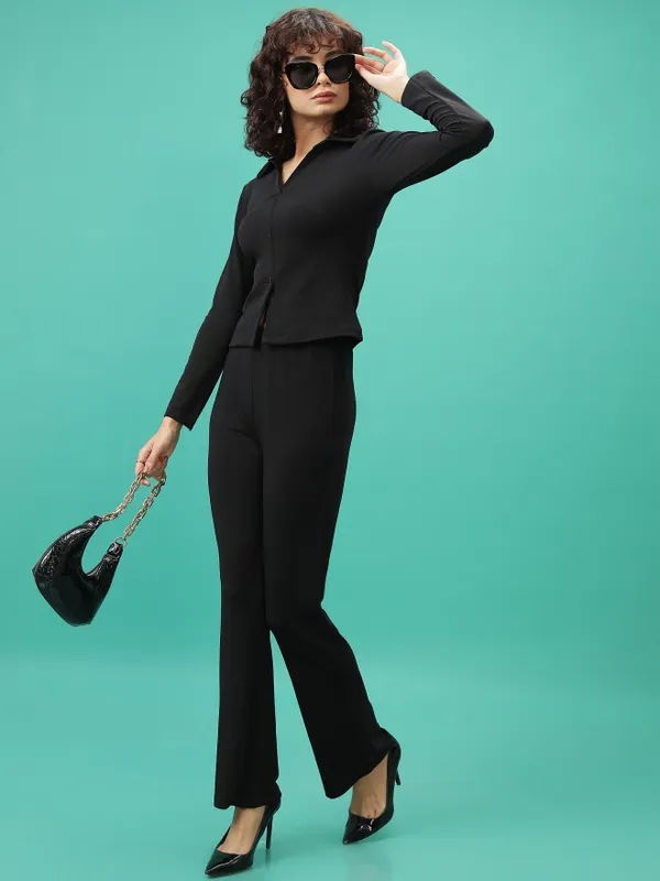  Tokyo Talkies Women Black Co-Ords