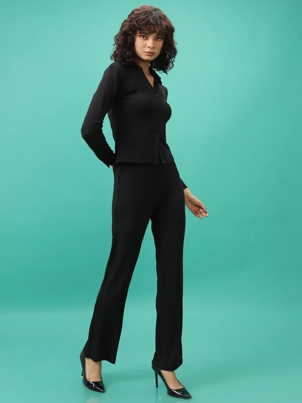  Tokyo Talkies Women Black Co-Ords