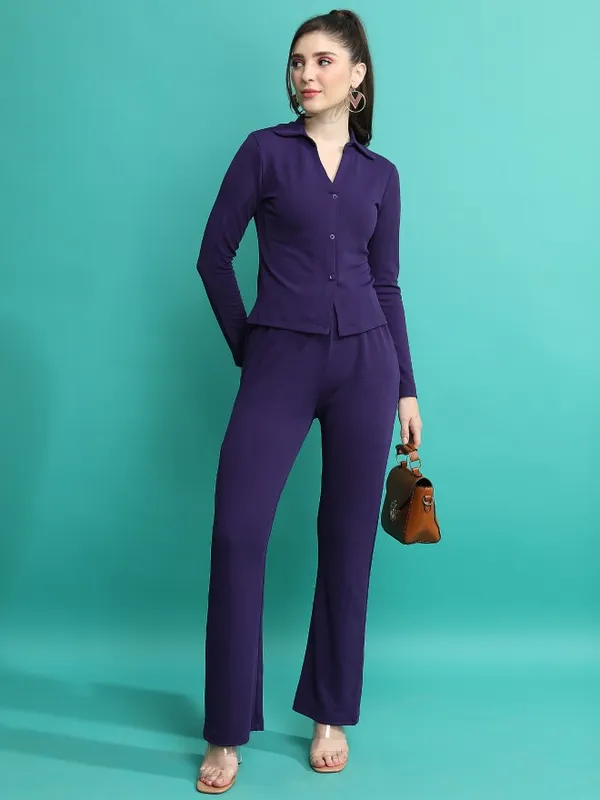  Tokyo Talkies Women Navy Blue Co-Ords