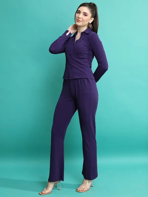  Tokyo Talkies Women Navy Blue Co-Ords