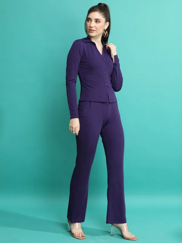  Tokyo Talkies Women Navy Blue Co-Ords