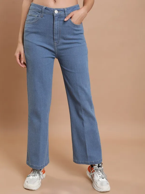  Tokyo Talkies Women Blue Flared Clean Look Jeans