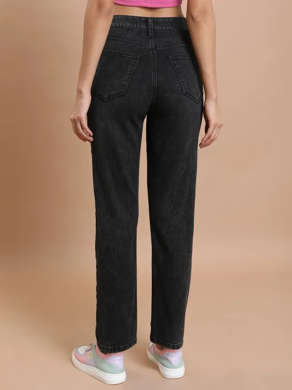  Tokyo Talkies Women Grey Straight Fit Clean Look Jeans