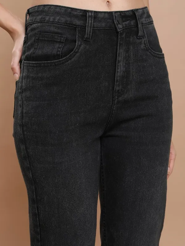  Tokyo Talkies Women Grey Straight Fit Clean Look Jeans