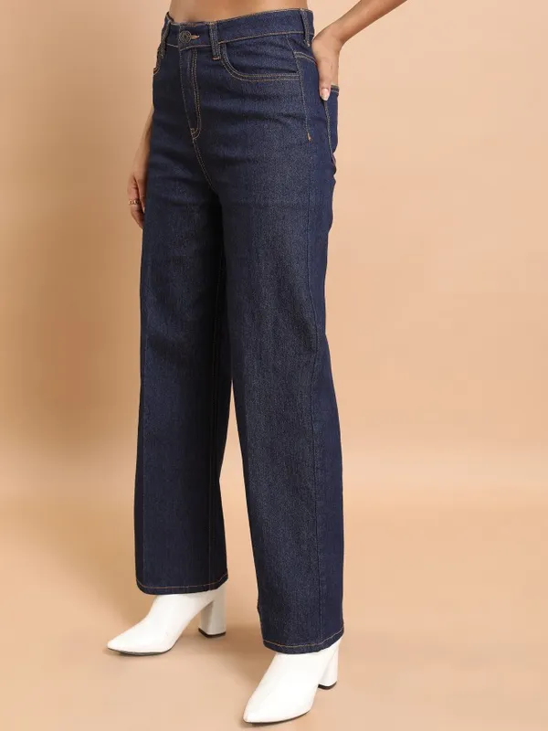  Tokyo Talkies Women Blue Flared Clean Look Jeans