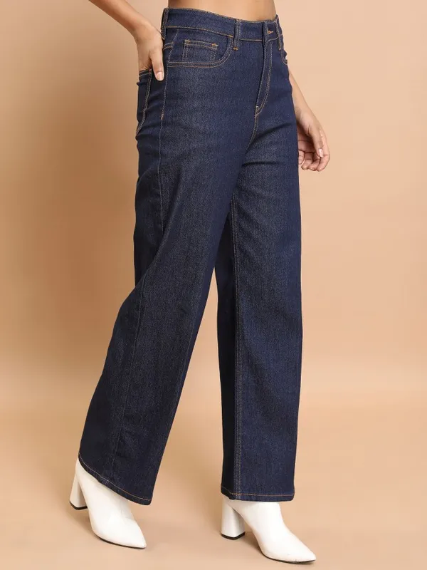  Tokyo Talkies Women Blue Flared Clean Look Jeans