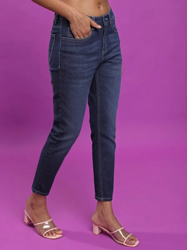 Tokyo Talkies Women Blue Skinny Fit Stretchable Jeans