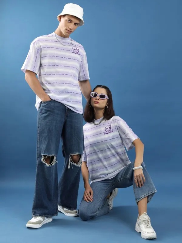 Unisex Printed Oversized Fit T-Shirt