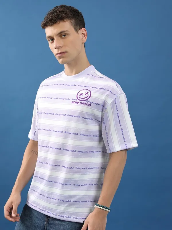 Unisex Printed Oversized Fit T-Shirt