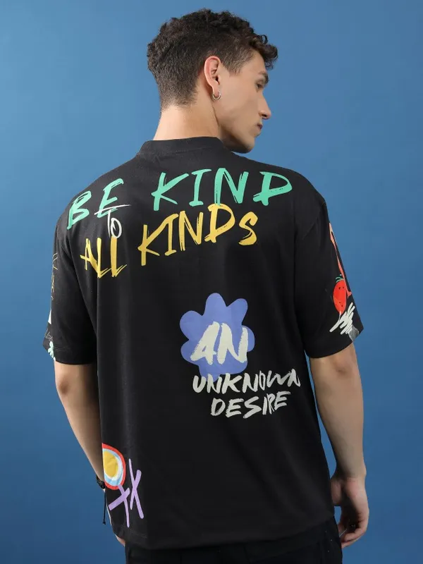 Unisex Printed Oversized Fit T-Shirt