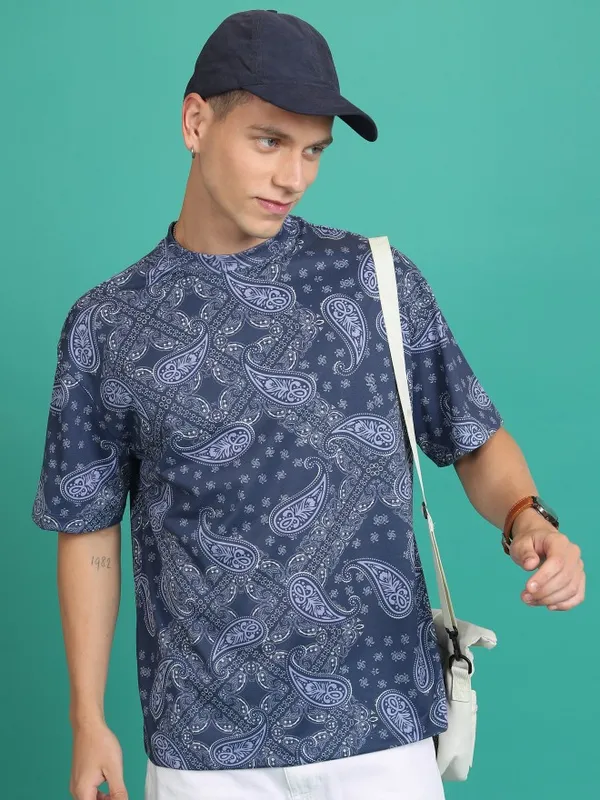 Unisex Printed Oversized Fit T-Shirt