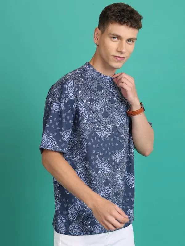Unisex Printed Oversized Fit T-Shirt