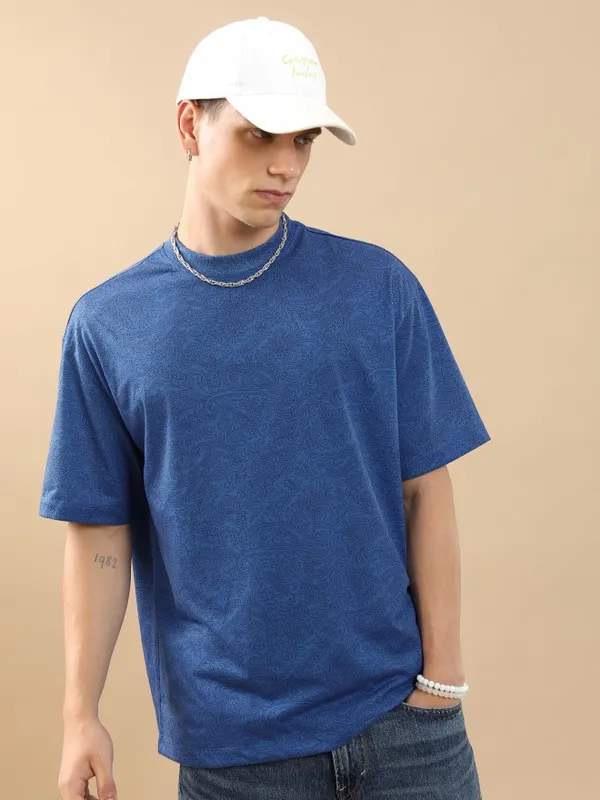Unisex Printed Oversized Fit T-Shirt
