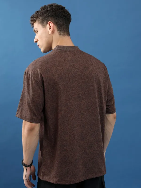 Unisex Printed Oversized Fit T-Shirt