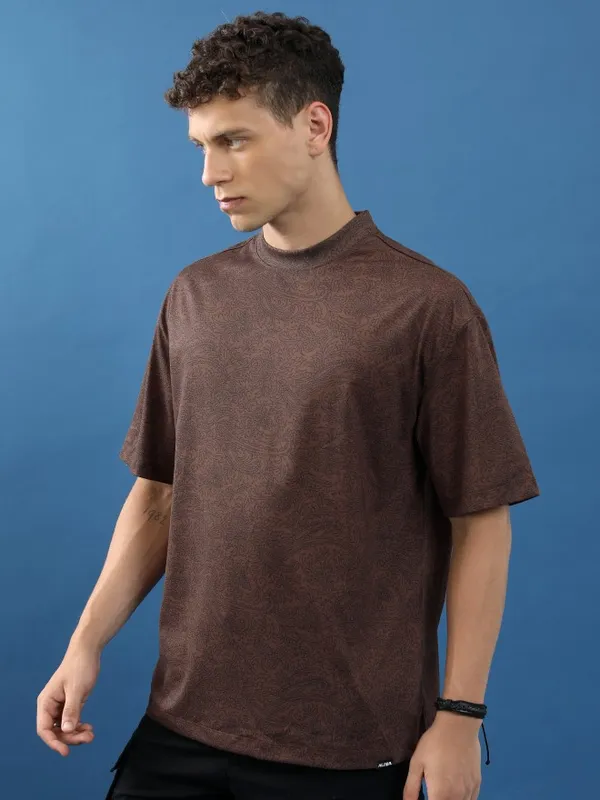 Unisex Printed Oversized Fit T-Shirt