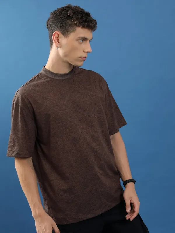 Unisex Printed Oversized Fit T-Shirt