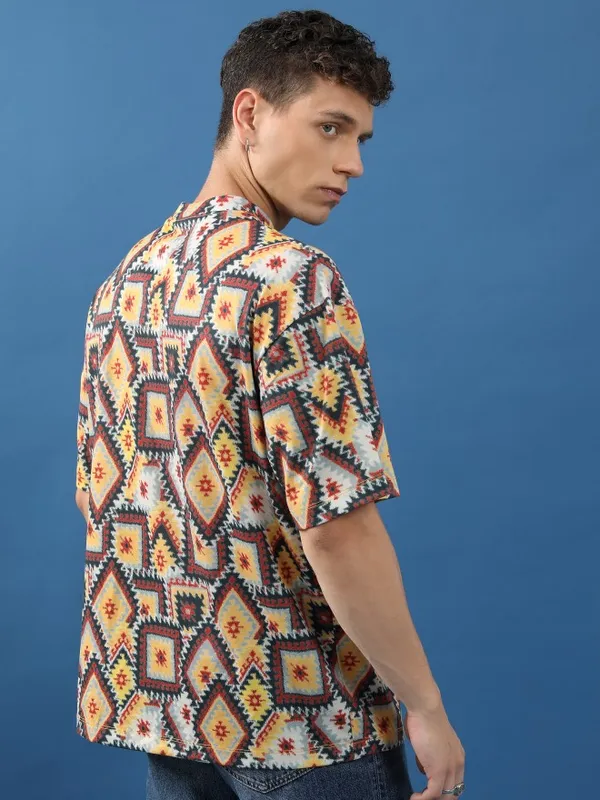 Unisex Printed Oversized Fit T-Shirt