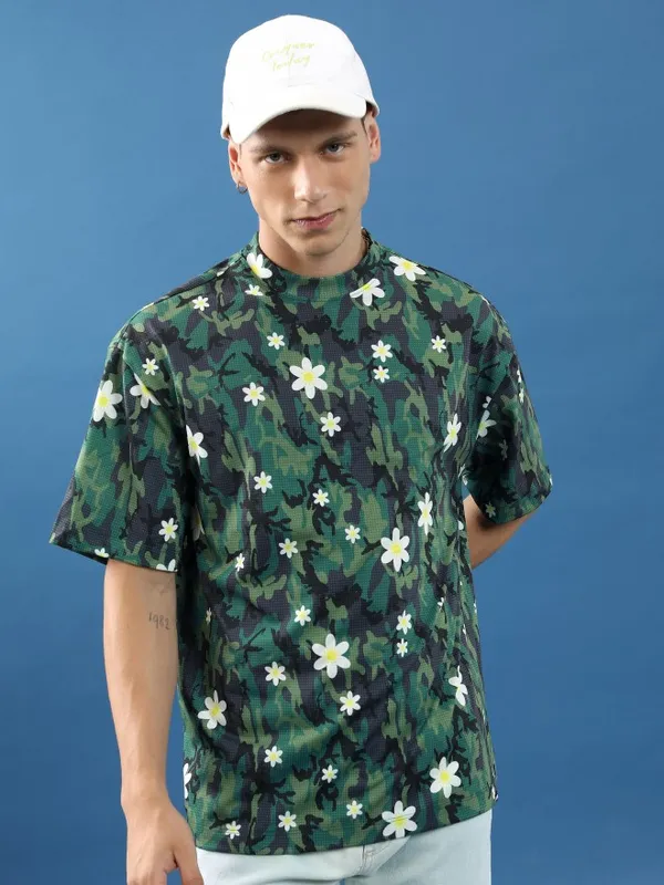 Unisex Printed Oversized Fit T-Shirt