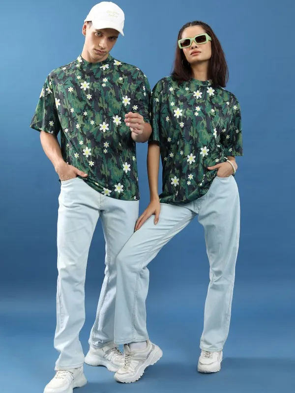 Unisex Printed Oversized Fit T-Shirt