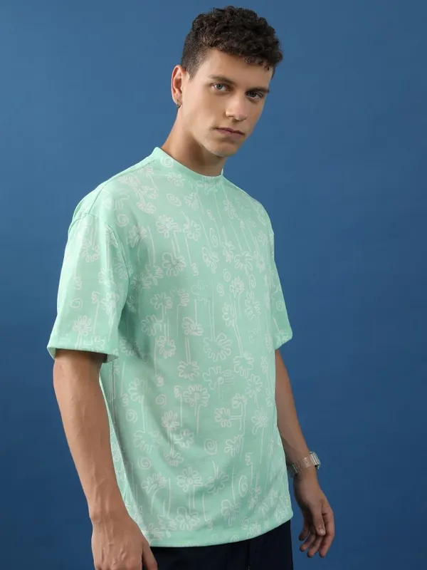 Unisex Printed Oversized Fit T-Shirt