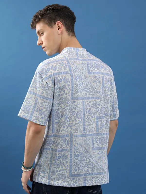 Unisex Printed Oversized Fit T-Shirt