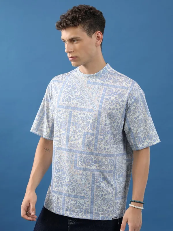 Unisex Printed Oversized Fit T-Shirt