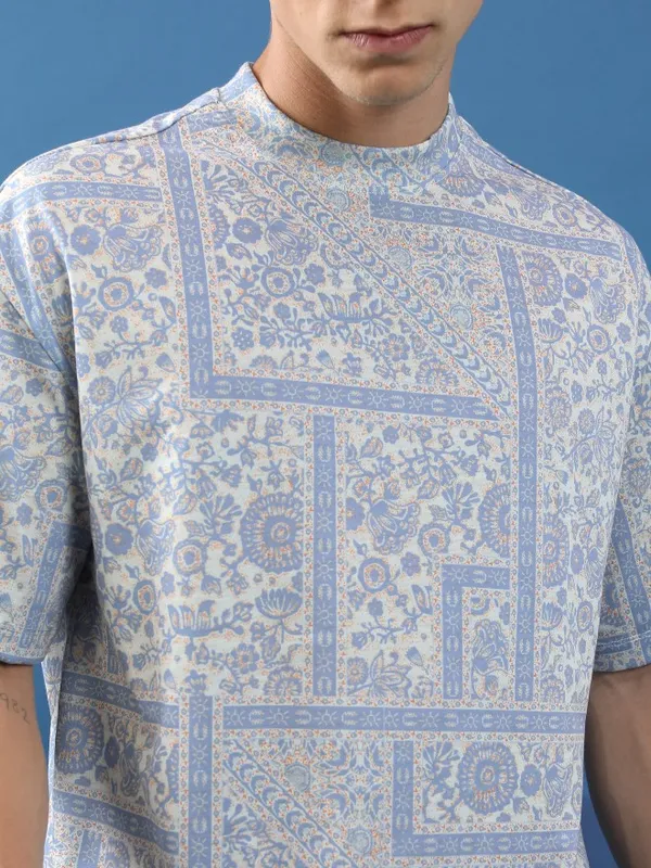 Unisex Printed Oversized Fit T-Shirt