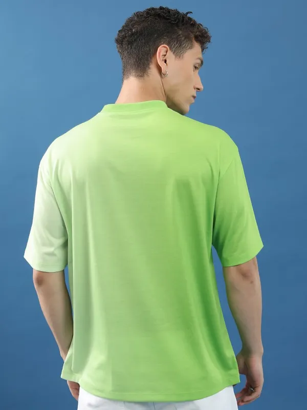 Men Solid Oversized Fit T-Shirt
