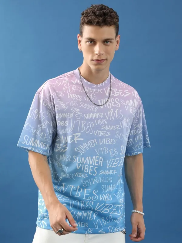 Unisex Printed Oversized Fit T-Shirt