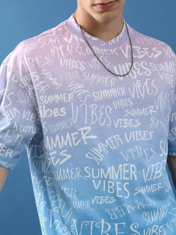 Unisex Printed Oversized Fit T-Shirt