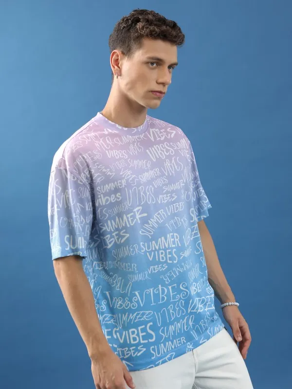 Unisex Printed Oversized Fit T-Shirt