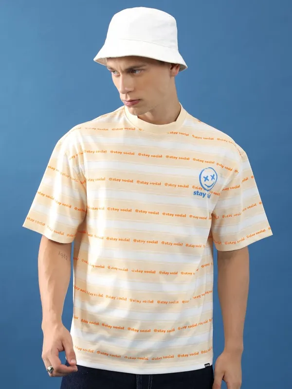 Unisex Printed Oversized Fit T-Shirt