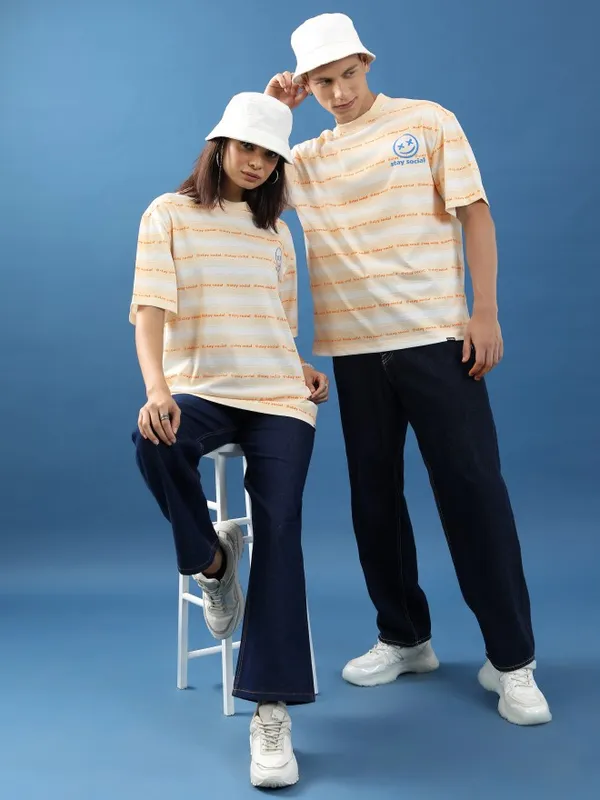 Unisex Printed Oversized Fit T-Shirt