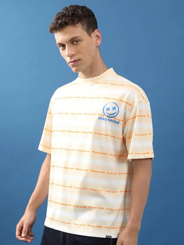 Unisex Printed Oversized Fit T-Shirt