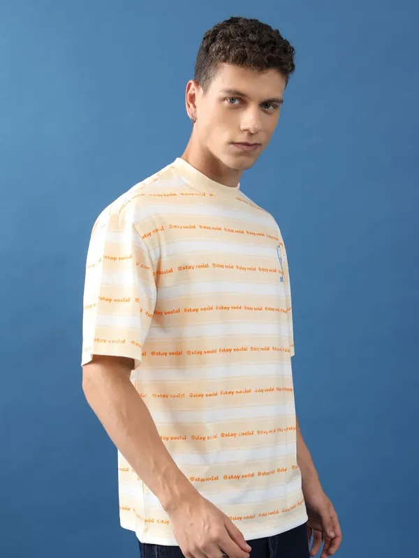 Unisex Printed Oversized Fit T-Shirt